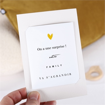 Carte annonce grossesse la famille s'agrandit ! duo - Mise en situation