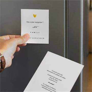 Carte annonce grossesse la famille s'agrandit ! duo - Mise en situation