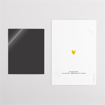 Carte annonce grossesse la famille s'agrandit ! duo - Dos du faire-part