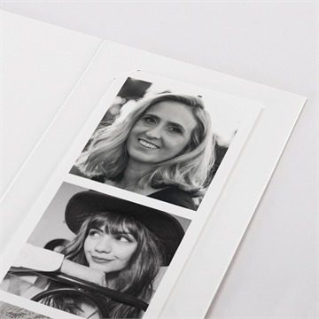 Remerciement décès souvenir portrait photomaton - Détail du faire-part