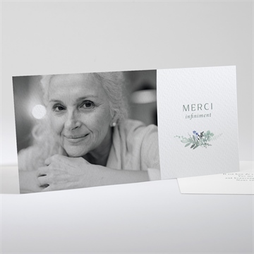 Remerciement décès bel apaisement paysage