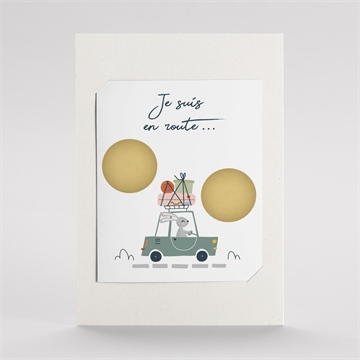 Carte annonce grossesse je suis en route duo