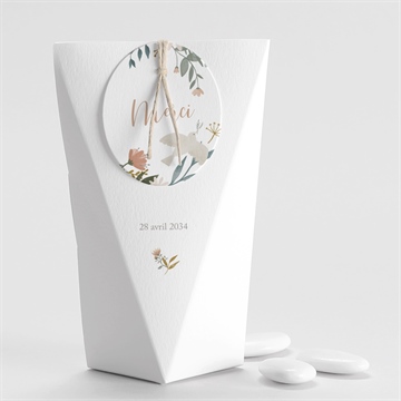 Boîte de dragées baptême jungle étui