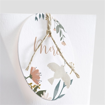 Boîte de dragées baptême jungle étui - Détail de la boîte