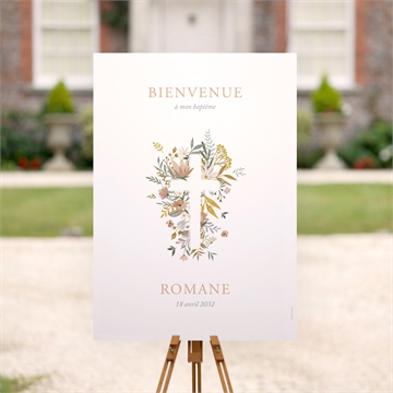 Panneau bienvenue tout en joie