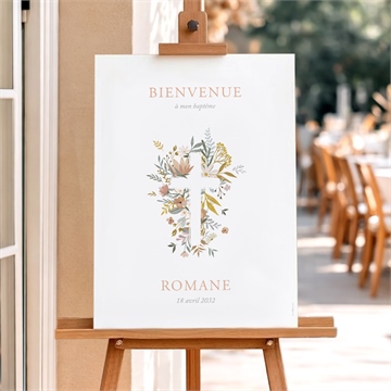 Panneau bienvenue tout en joie