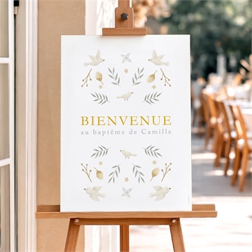 Panneau bienvenue vers le beau