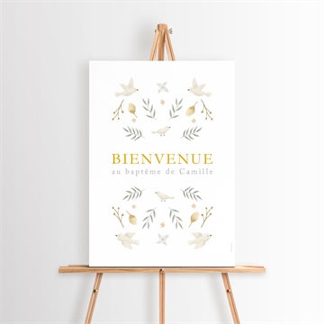 Panneau bienvenue vers le beau - Mise en situation