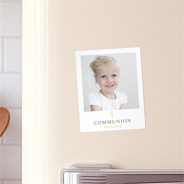 Faire-part communion gravures végétales duo - Mise en situation