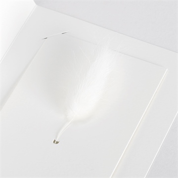 Faire-part communion faire part fleur séchée - Vue zoomée