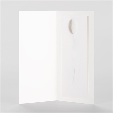 Faire-part communion faire part fleur séchée - Intérieur du faire-part