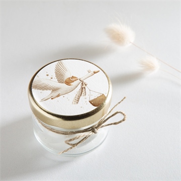 Sticker naissance cigogne - Mise en situation