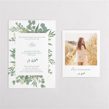 Faire-part communion en grâce duo - Vue d'ensemble