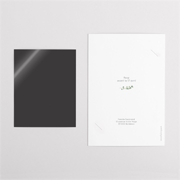 Faire-part communion en grâce duo - Dos du faire-part