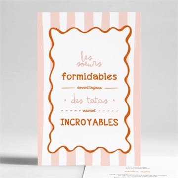 Carte recto-verso - portrait