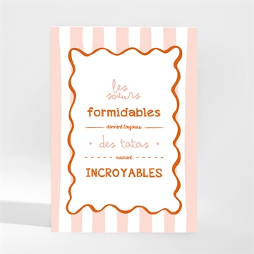 Carte annonce grossesse tata magnet