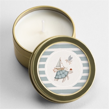 Bougie baptême animaux marins