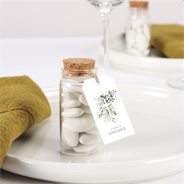 Boîte de dragées baptême en lumière mignonette