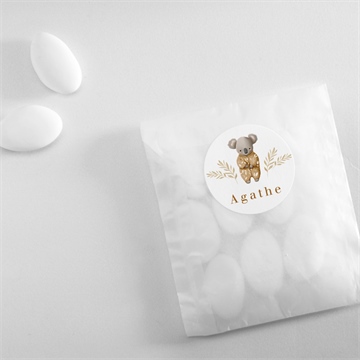 Sticker naissance bébé koala - Mise en situation