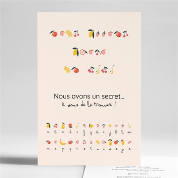 Carte annonce grossesse rébus