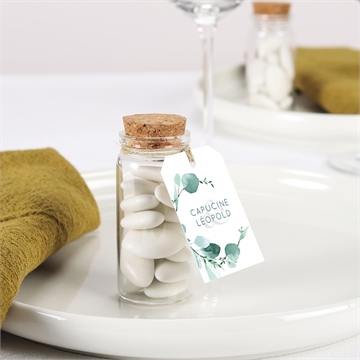 Boîte de dragées mariage grande esquisse mignonette - Mise en situation