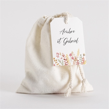 Boîte de dragées mariage incandescent pochon - Mise en situation