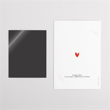 Carte annonce grossesse bientôt mamie duo - Dos du faire-part