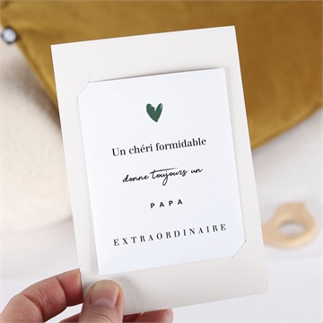 Carte annonce grossesse bientôt papa duo