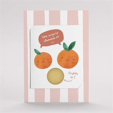 Carte annonce grossesse jeu duo - Mise en situation