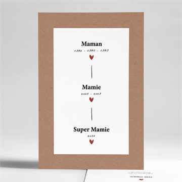 Carte annonce grossesse arrière grand-mère