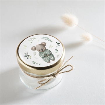 Sticker naissance koala jungle - Mise en situation