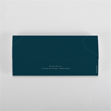 Faire-part naissance premier passeport pochette duo - Dos du faire-part