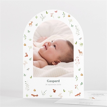 Faire-part naissance gaiement arche