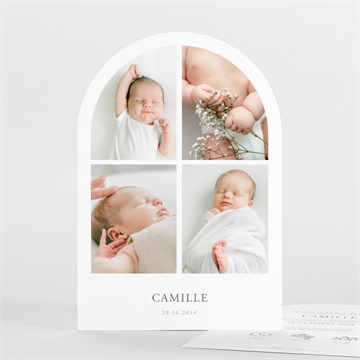 Faire-part naissance le photomaton arche