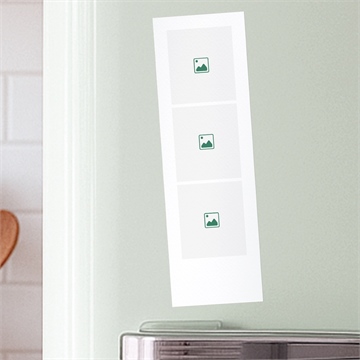 Faire-part naissance vierge 100% photomaton duo - Mise en situation