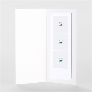 Faire-part naissance vierge 100% photomaton duo - Intérieur du faire-part