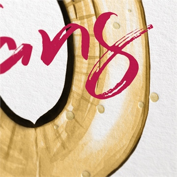 Invitation anniversaire ballon - Détail dorure