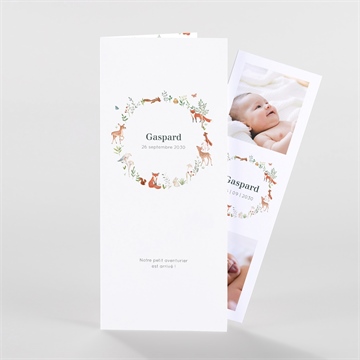 Faire-part naissance gaiement duo magnet