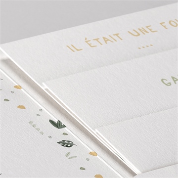 Faire-part naissance ma petite savane - Détail du faire-part