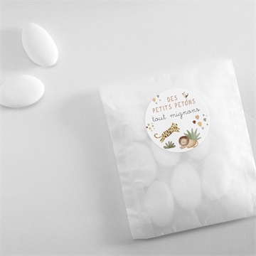 Sticker naissance ma petite savane - Mise en situation