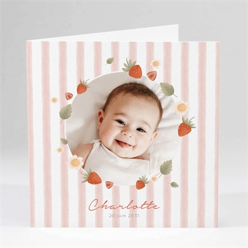 Carte pliée - carré