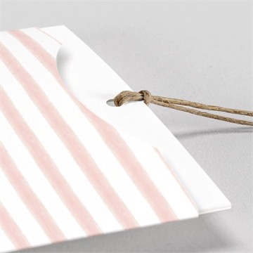 Faire-part naissance fraises acidulées pochette duo - Détail du faire-part