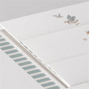 Faire-part naissance mon amie la baleine - Détail du faire-part