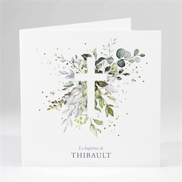 Faire-part de baptême adulte religieux