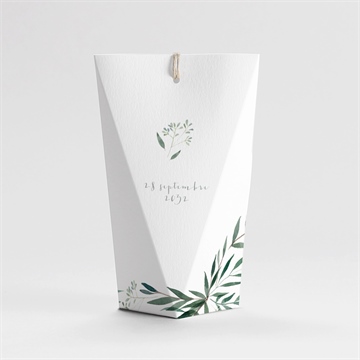 Boîte de dragées baptême adulte étui - Dos de la boîte