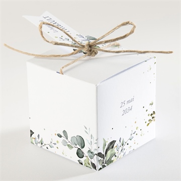 Boîte de dragées baptême adulte religieux - Dos de la boîte