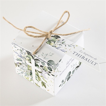 Boîte de dragées baptême adulte religieux - Dessus de la boîte