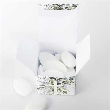 Boîte de dragées baptême adulte religieux - Intérieur de la boîte