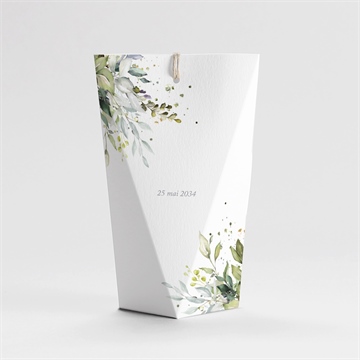 Boîte de dragées baptême adulte religieux étui - Dos de la boîte