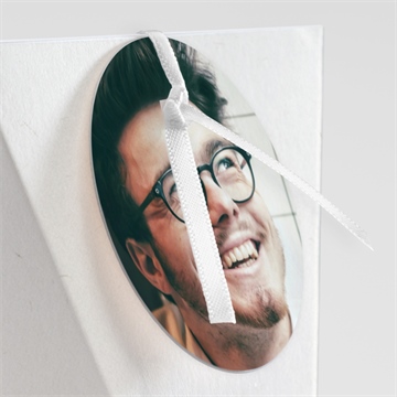 Boîte de dragées baptême couronne végétale adulte étui - Détail de la boîte